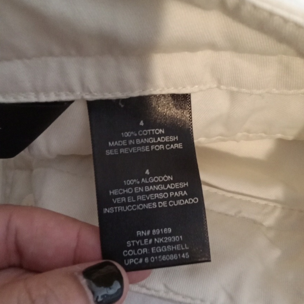 Norma Kamali Eggshell Color Mid Rise Wide Leg Office Womens Size 4 Pants - Picture 7 of 10